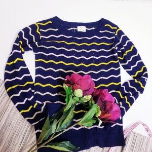 Pins & Needles pointelle navy sweater Size Small